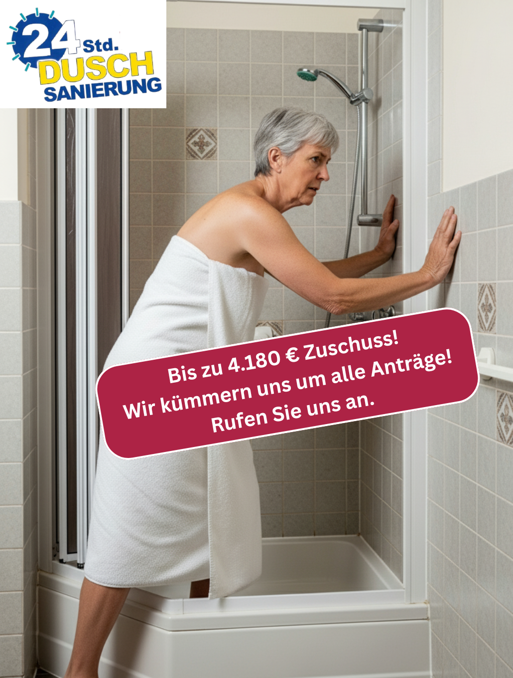 24h Austausch Wanne zu Dusche